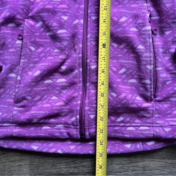 Columbia Sawyer Rapids Printed Full Zip Fleece Jacket Aztec Purple size Medium - Picture 10 of 10